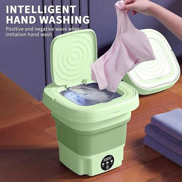 Mini Lavadora y centrífuga Portátil Plegable🧼 ¡Lava tu ropa en cualquier lugar